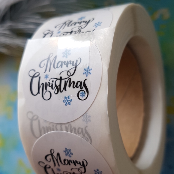 🎅🏼100 pcs Merry Christmas Thank You Stickers - Picture 4 of 4